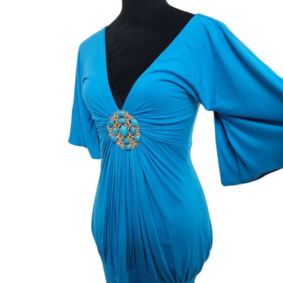 Sky Dress with Embellishment-Size Small - Picture 11 of 17